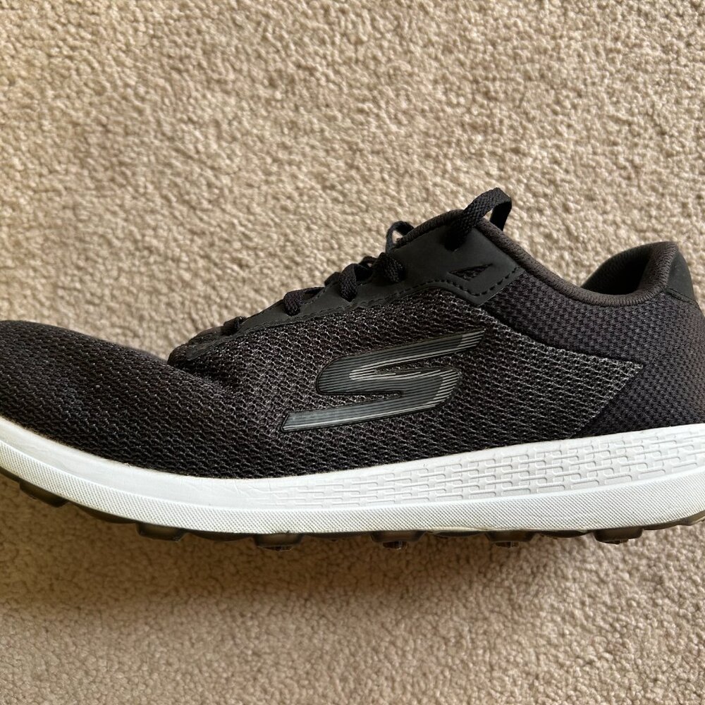 Skechers Go Golf Shoes Men's Size 10.5 Gray Black Soft Spikes 54546 - Picture 7 of 10